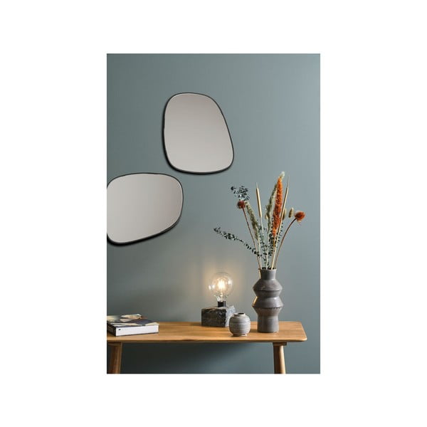 Vază din gresie ceramică Villa Collection Rost, înălțime 30 cm, albastru închis-image-3