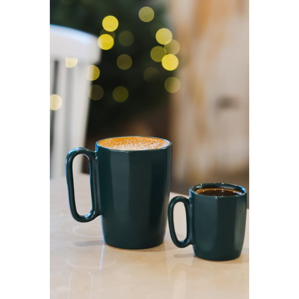 Căni verde-închis 2 buc. din gresie 250 ml Fuori – Vialli Design-image-4