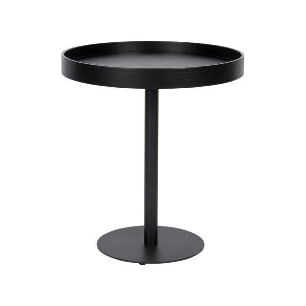 Măsuță auxiliară rotundă cu blat cu aspect de lemn de stejar ø 40 cm Yuri S – White Label