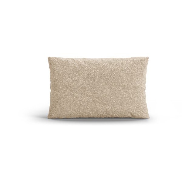 Pernă pentru canapea bej cu tapițerie din țesătură bouclé Poppy – Micadoni 