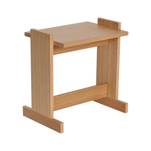 Măsuță auxiliară cu aspect de lemn de stejar 30x44 cm Futu – Hübsch-image-3