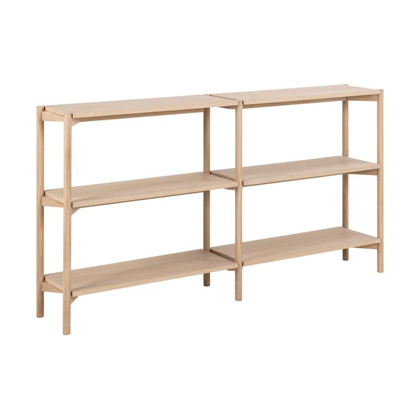 Bibliotecă în culoare naturală cu aspect de lemn de stejar 169x88x30 cm Braidwood – Actona-image-2