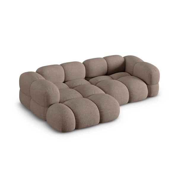 Colțar maro (cu colț pe partea stângă/cu șezlong) Loretto – Cosmopolitan Design-image-2