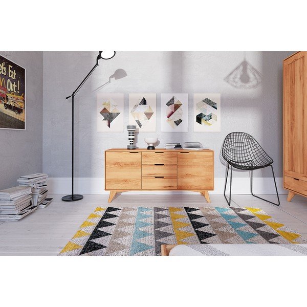 Comodă joasă din lemn de fag 134x63 cm Greg - The Beds-image-4