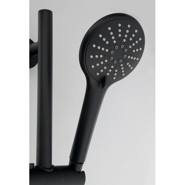 Set de duș negru mat din alamă 70 cm cu duș de mână/cu suport glisant – Sapho-image-2