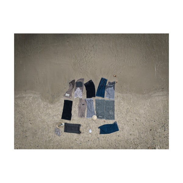 Prosop din bumbac pentru baie Zone Classic, 70 x 140 cm, gri maro-image-1