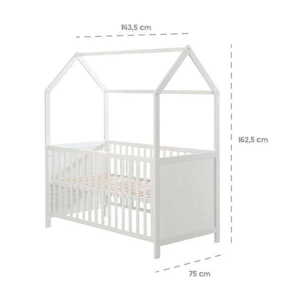 Pătuț alb 70x140 cm – Roba-image-4