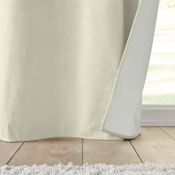 Draperie crem termoizolantă din catifea 140x260 cm Polarchic – douceur d'intérieur-image-4