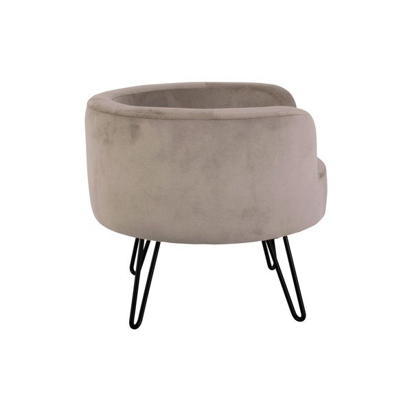Pat din catifea pentru animale de companie Leitmotiv Throne, gri-image-3