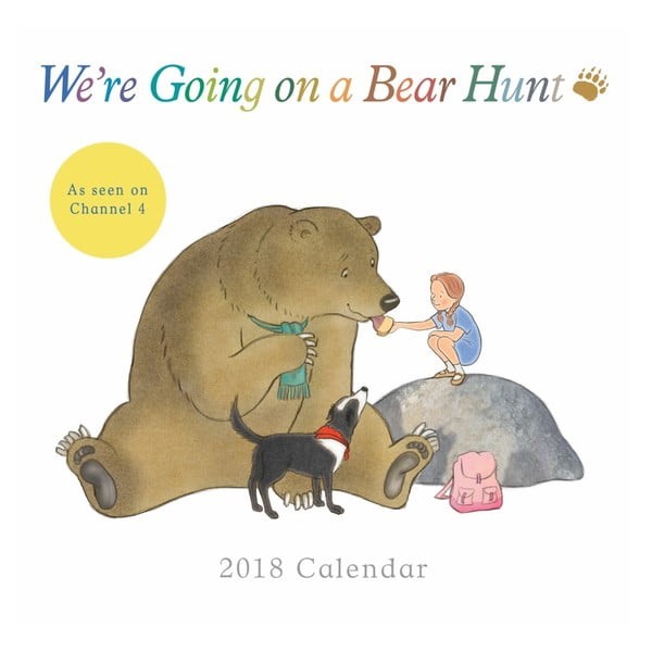 Calendar mic perete pentru anul 2018 Portico Designs Bear Hunt