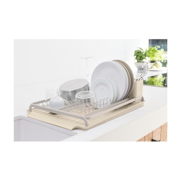 Scurgător de vase bej din metal 49x38,5 cm – Brabantia-image-1