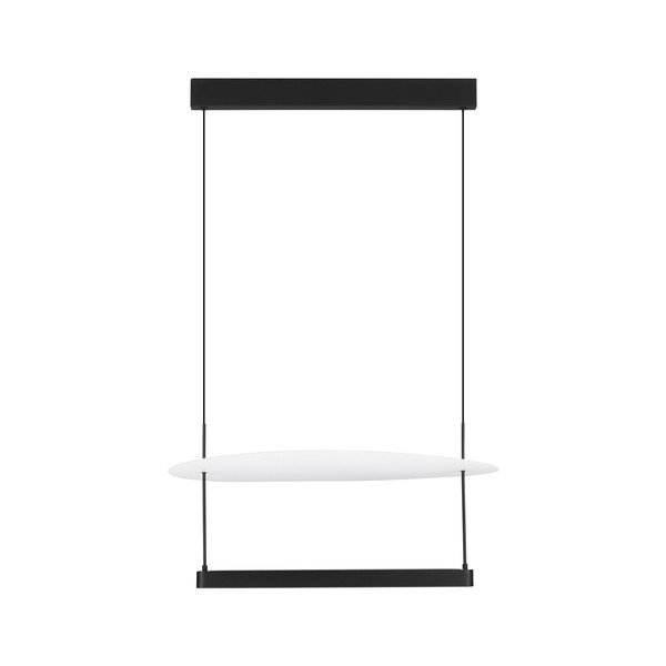 Lustră albă/negru-mat LED cu intensitate reglabilă din aluminiu ø 60 cm Diona – Nova Luce