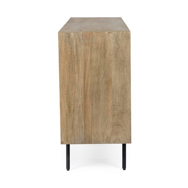 Comodă în culoare naturală din lemn de mango 160x83x40 cm Darsey – Bizzotto-image-2
