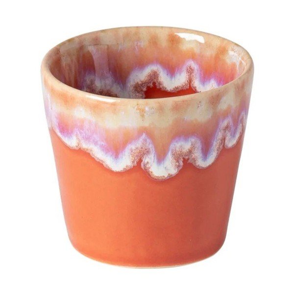 Ceașcă portocalie pentru espresso din gresie ceramică 100 ml Grespresso – Costa Nova
