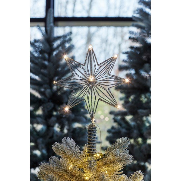 Decorațiune luminoasă argintie cu baterii Chloe – Sirius-image-1