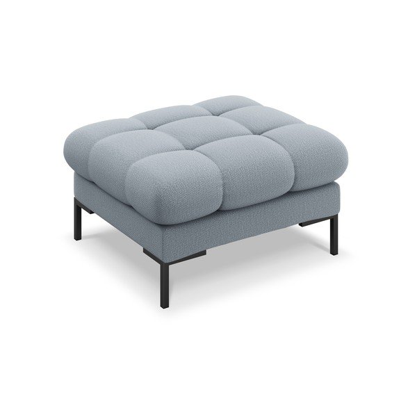 Taburet tapițat Cosmopolitan Design Bali, 60 cm, albastru deschis-image-3