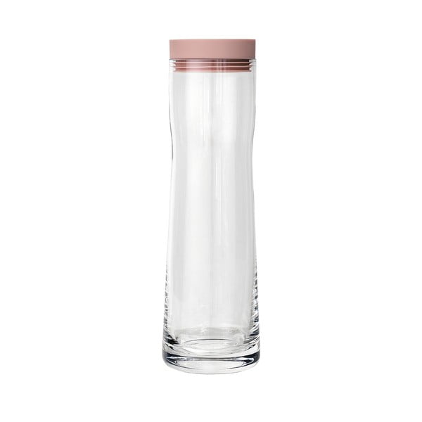 Carafă cu dop din silicon pentru apă Blomus Splash, 1 l, roz