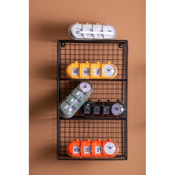 Raft negru etajat din oțel 60 cm Reja – PT LIVING-image-1