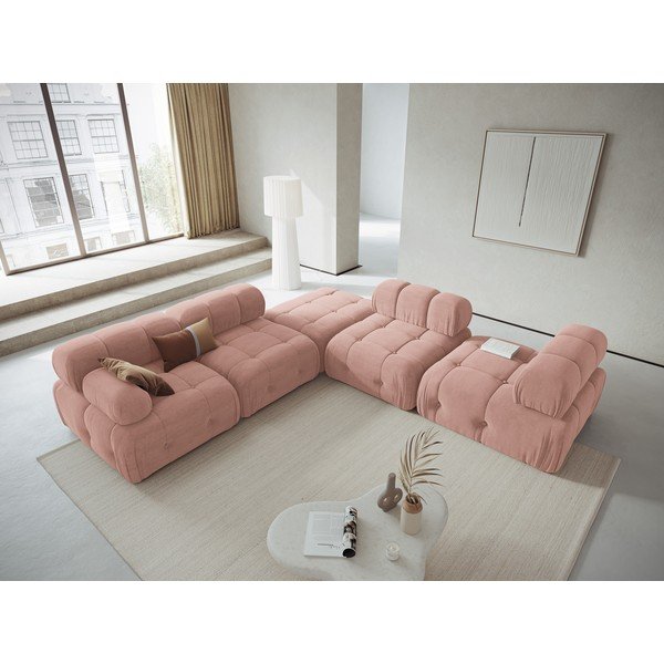 Modul pentru canapea roz deschis Ferento – Cosmopolitan Design-image-1