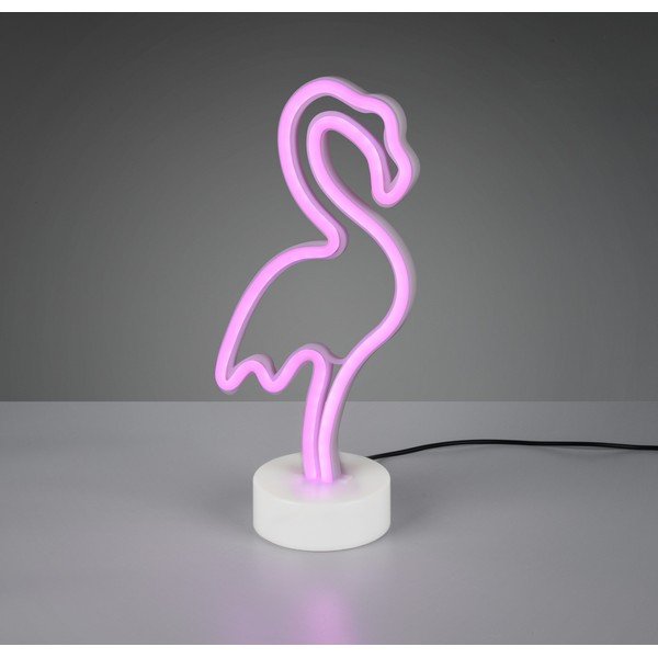 Veioză albă LED (înălțime 29 cm) Flamingo – Reality-image-1