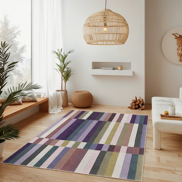 Covor mov lavabil 160x230 cm Purple Rain – Mila Home-image-2