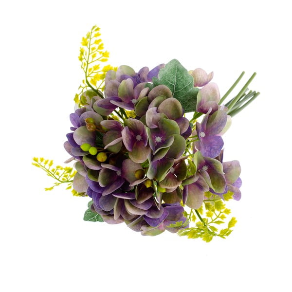 Flori artificiale în stil de hortensie cu ferigi Dakls, mov