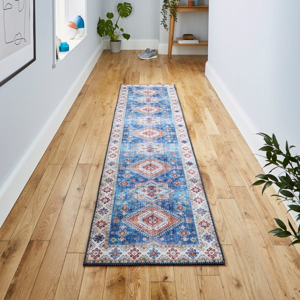 Covor albastru 225x60 cm Topaz - Think Rugs-image-1
