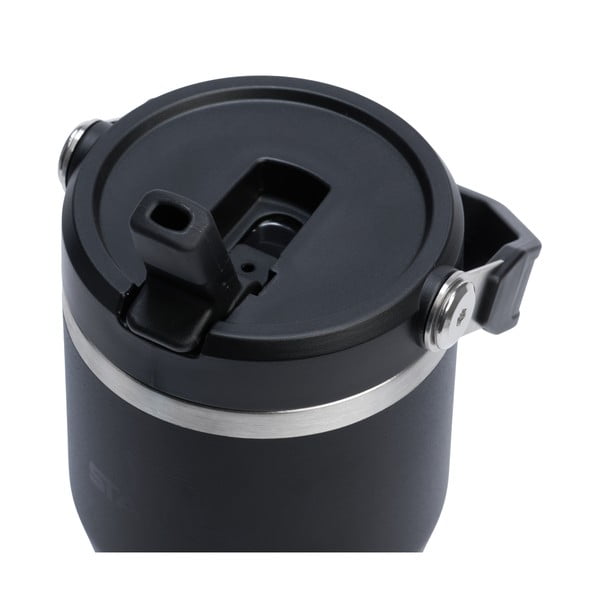 Termos negru din oțel inoxidabil 600 ml IceFlow™ Flip Straw 2.0 Tumbler Black – Stanley-image-2