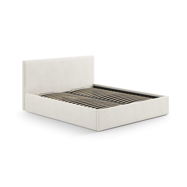 Tăblie de pat crem tapițată 190,5x100 cm Remo – Micadoni -image-3