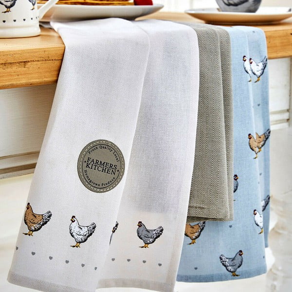 Prosoape de vase 3 buc. din bumbac 45x65 cm Farmers Kitchen – Cooksmart ®-image-1