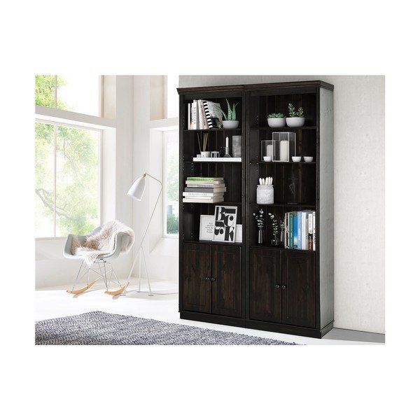 Bibliotecă maro din lemn de pin 148x223 cm Anita – Støraa-image-1