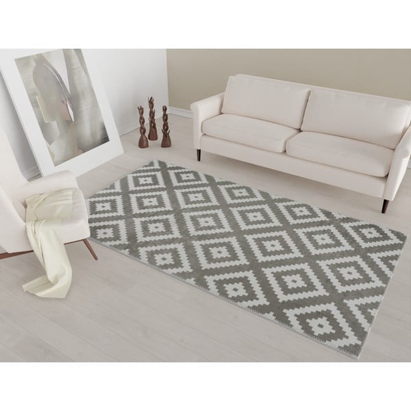 Covor crem/maro deschis lavabil 230x160 cm - Vitaus-image-1