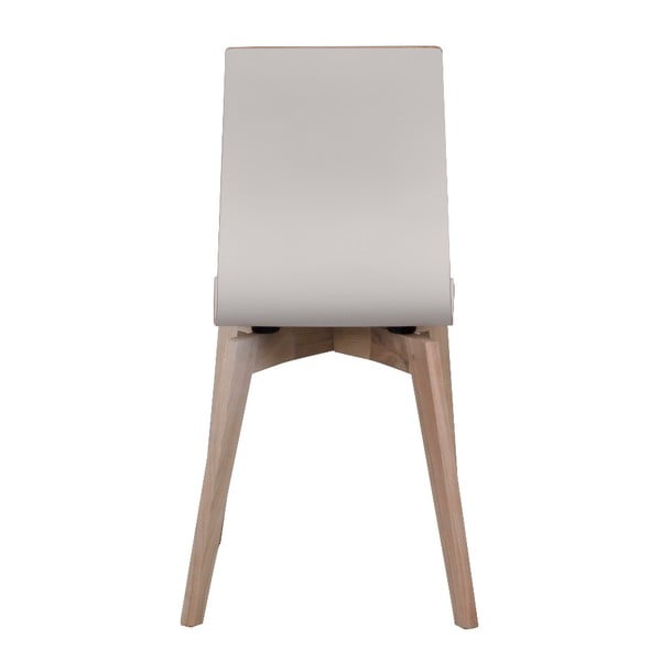 Scaun de dining cu picioare gri deschis Rowico Grace, alb-image-3