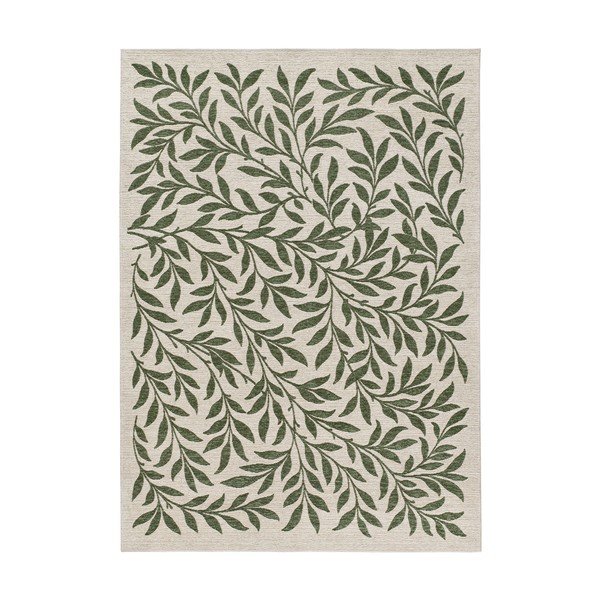 Covor pentru exterior și interior verde/crem 80x150 cm Lua – Universal
