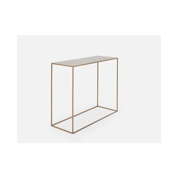 Masă tip consolă din metal CustomForm Tensio, 100 x 35 cm, auriu-image-2