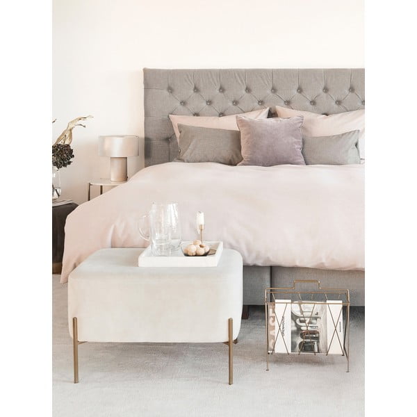 Lenjerie de pat roz din bumbac satinat 200x135 cm Comfort - Westwing Collection-image-3