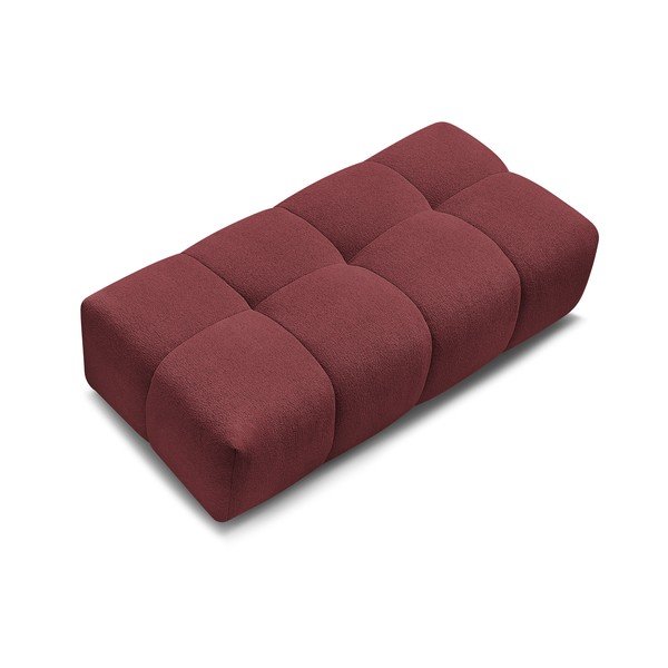 Taburet burgundy cu tapițerie din chenille Everest – Bobochic Paris-image-4
