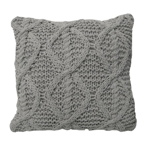 Pernă tricotată  OVERSEAS, 45 x 45 cm, gri