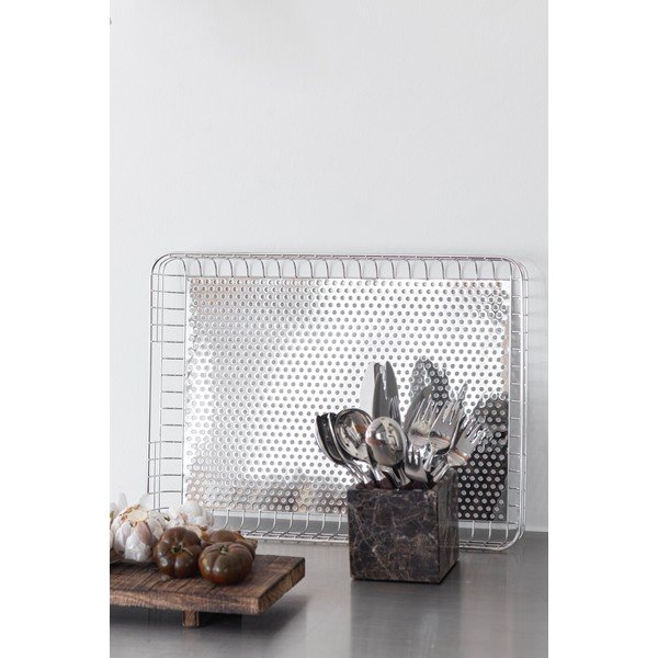 Coș de depozitare din sârmă din metal 45,5x33,5x6 cm Lift – Mette Ditmer Denmark-image-2
