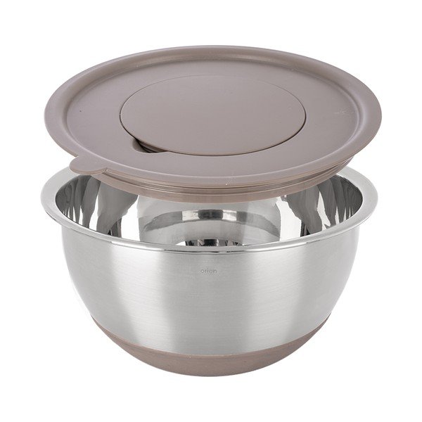 Bol argintiu din oțel inoxidabil ø 26 cm Beige – Orion-image-3