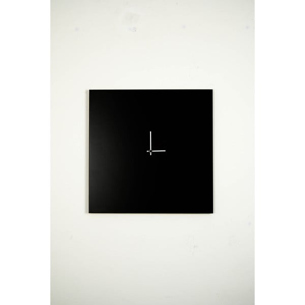 Ceas de perete, dESIGNoBJECT.it Changing Clock Black, 50 x 50 cm -image-2