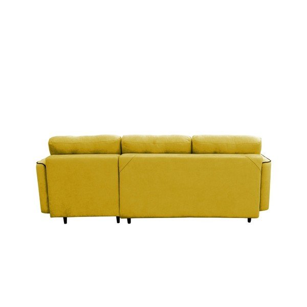 Colțar extensibil Mazzini Sofas Dragonfly, extensie partea dreaptă, galben-image-1