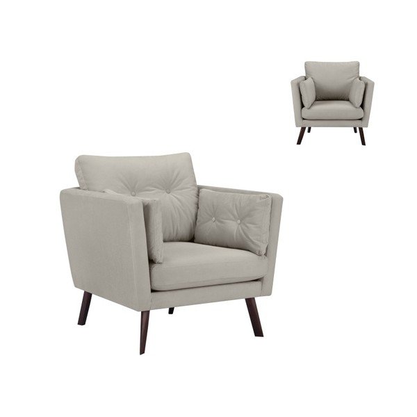 Fotoliu Mazzini Sofas Cotton, gri deschis-image-2