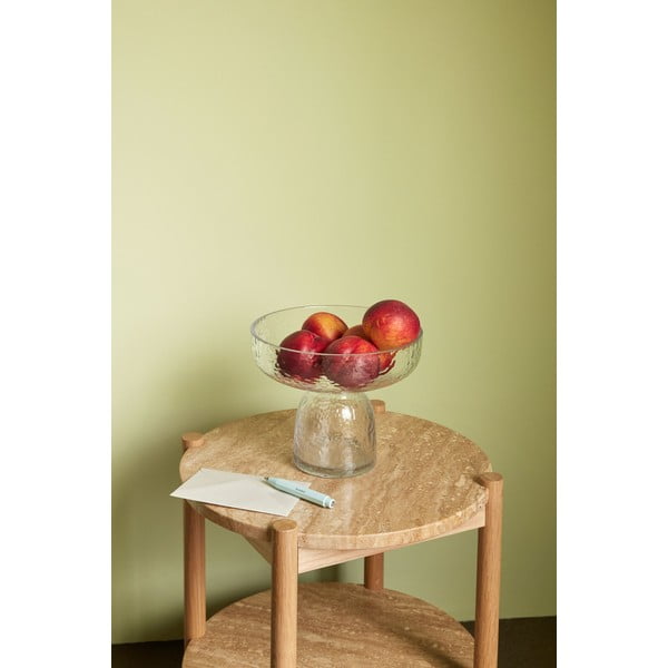 Măsuță auxiliară rotundă cu blat din piatră ø 43 cm Trava – Hübsch-image-1