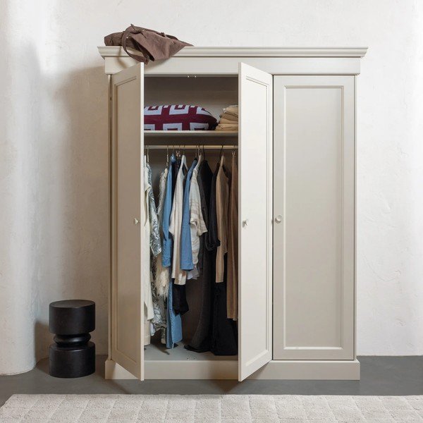 Șifonier grej din lemn de pin 171x212x63 cm Olivia – WOOOD-image-2