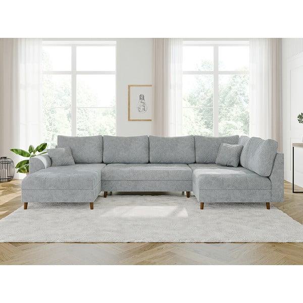 Colțar gri deschis (cu colț pe partea stângă /în formă de "U") Ariella – Ropez-image-1