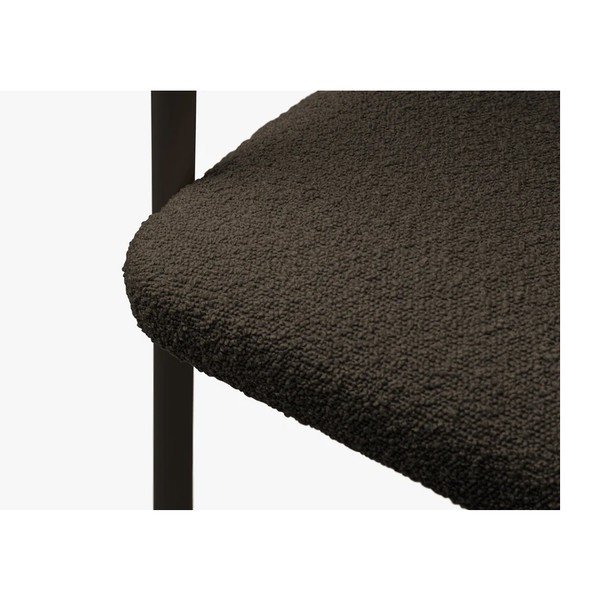 Scaun de living negru cu cotiere tapițat Lea – Micadoni -image-3