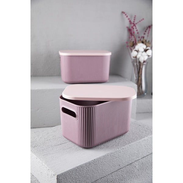 Cutie de depozitare din plastic cu capac – Mioli Decor-image-2