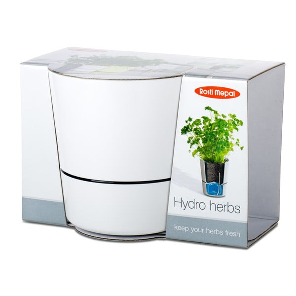 Ghiveci pentru ierburi aromatice Mepal Hydro Herbs, alb-image-1