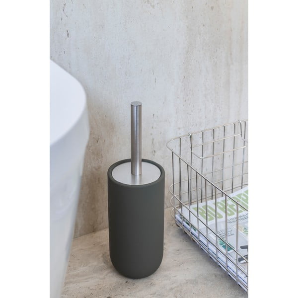 Perie de WC verde-închis din ceramică Lotus Play – Mette Ditmer Denmark-image-1